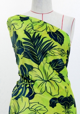 Hula Fabric / Hibiscus / JKH-654-YEGR
