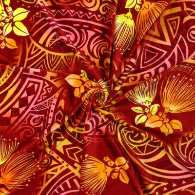 Hula Fabric / Kahiko & Lehua / JKH-660-RD