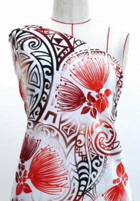 Hula Fabric / Kahiko & Lehua / JKH-660-WH