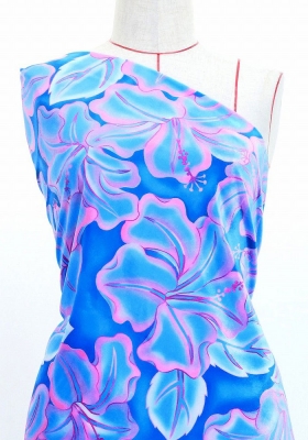 Hula Fabric / Hibiscus / JKH-662-BLPI
