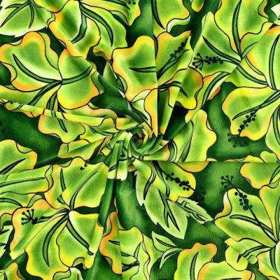 Hula Fabric / Hibiscus / JKH-662-GRYE