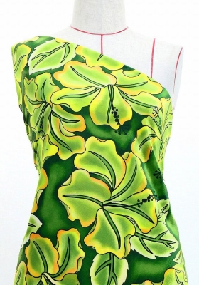 Hula Fabric / Hibiscus / JKH-662-GRYE