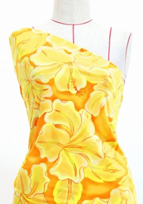 Hula Fabric / Hibiscus / JKH-662-ORYE