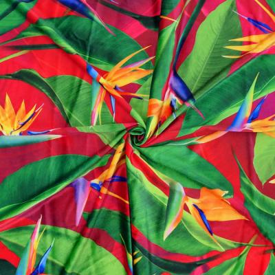 Hula Fabric / Bird of Paradise / JKH-668-RD