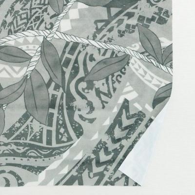Hula Fabric / Leaf Lei & Kahiko / JKH-672-GY
