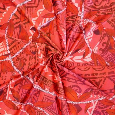 Hula Fabric / Leaf Lei & Kahiko / JKH-672-RD