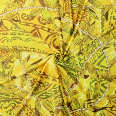 Hula Fabric / Leaf Lei & Kahiko / JKH-672-YE