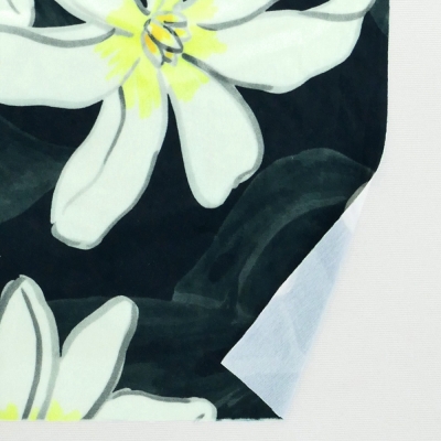 Hula Fabric / Tiare & Monstera / JKH-676-BK