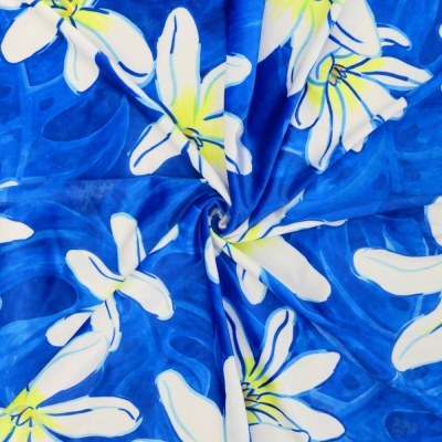 Hula Fabric / Tiare & Monstera / JKH-676-BL