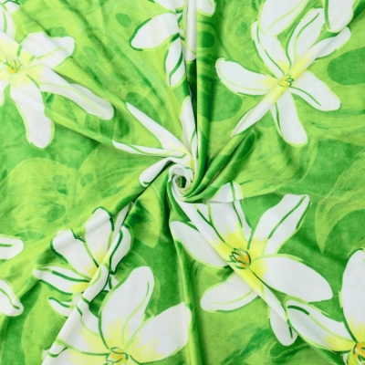 Hula Fabric / Tiare & Monstera / JKH-676-GR