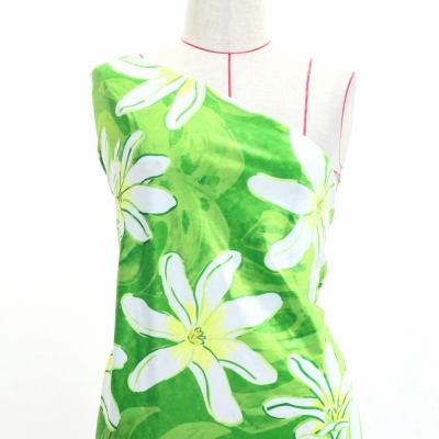 Hula Fabric / Tiare & Monstera / JKH-676-GR