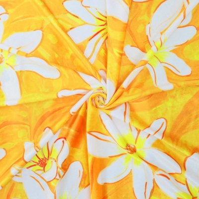 Hula Fabric / Tiare & Monstera / JKH-676-YE