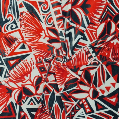 Hula Fabric / Kahiko & Lehua / JKH-680-RDBK