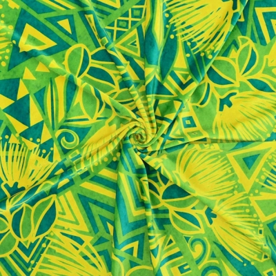 Hula Fabric / Kahiko & Lehua / JKH-680-YEGR