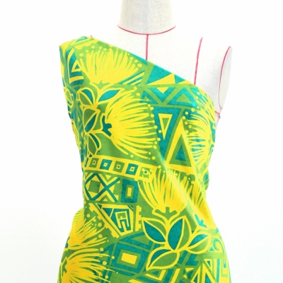 Hula Fabric / Kahiko & Lehua / JKH-680-YEGR