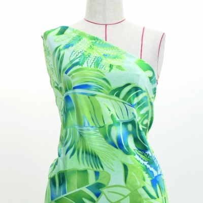 Hula Fabric / Hawaiian Leaf / JKH-682-GR