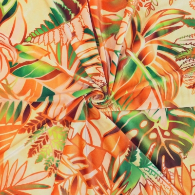 Hula Fabric / Hawaiian Leaf / JKH-682-OR