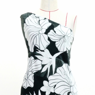 Hula Fabric / Hibiscus / JKH-684-BK