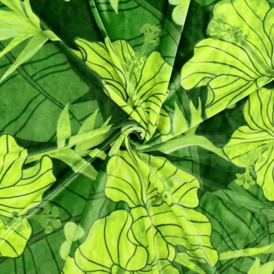 Hula Fabric / Hibiscus / JKH-684-GR