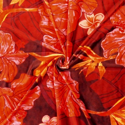 Hula Fabric / Hibiscus / JKH-684-RD