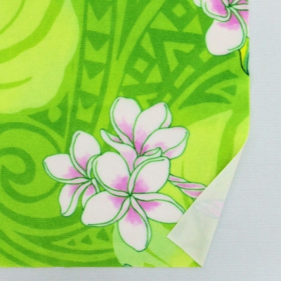 Hula Fabric / Kahiko & Plumeria / JKH-686-LGR