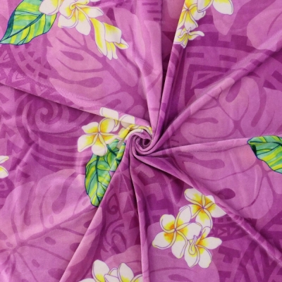 Hula Fabric / Kahiko & Plumeria / JKH-686-PI