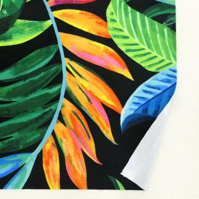 Hula Fabric / Hawaiian Leaf / JKH-698-BK