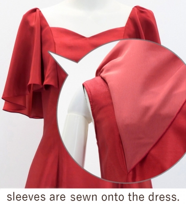 Kids Custom Frill Sleeve Long Dress / JCp23-solid