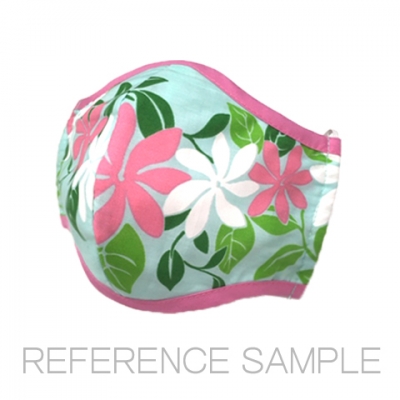 Hula Pa'u Skirt / Rose Print / Blue / G2615