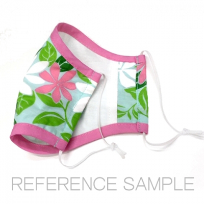 Hula Pa'u Skirt / Rose Print / Blue / G2615