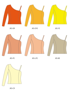 Kids Custom One Shoulder Long Sleeve Blouse with Velvet / JC146-solid