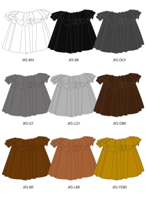 Custom Tahitian Shantung Skirt/ JC150-solid