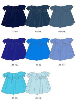 Custom Tahitian Shantung Skirt/ JC150-solid