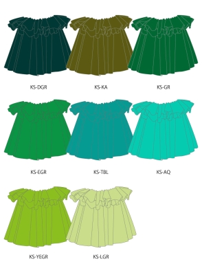Custom Tahitian Shantung Skirt/ JC150-solid