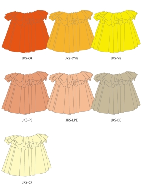 Custom Tahitian Shantung Skirt/ JC150-solid