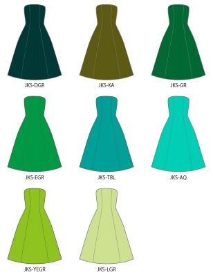 Kids Custom Long Dress / JCp16-solid
