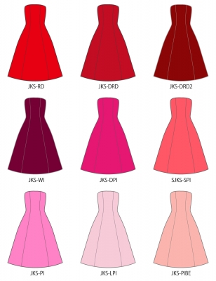 Kids Custom Long Dress / JCp16-solid