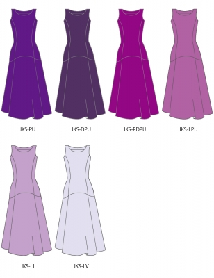 Kids Custom Long Dress / JCp20-solid