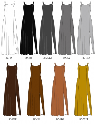 Kids Custom Midi Dress / JCp18-solid