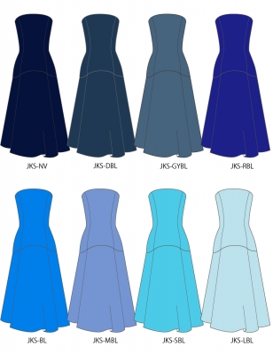 Kids Custom Long Velvet Dress / JCp42-solid