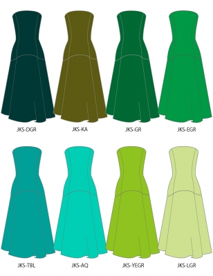 Kids Custom Long Velvet Dress / JCp42-solid