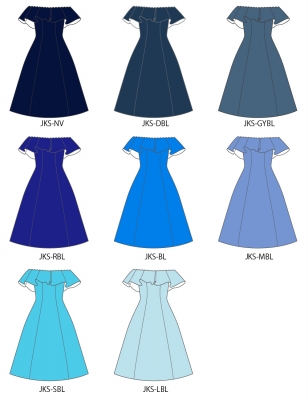 Kids Custom Midi Dress / JCp39-solid