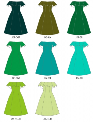 Kids Custom Midi Dress / JCp39-solid