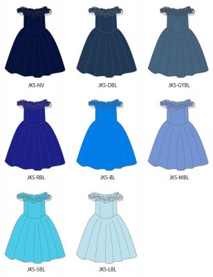 Custom Midi Dress  / JC36-solid
