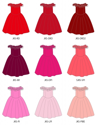 Custom Midi Dress  / JC36-solid