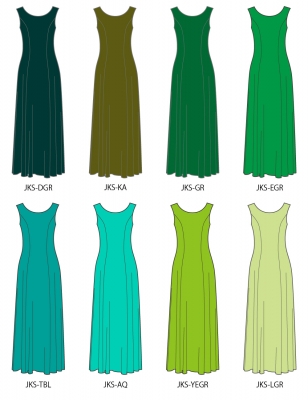 Kids Custom Long Velvet Dress / JCp13-solid