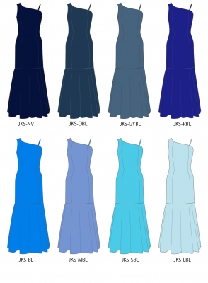 Kids Custom Long Dress with Velvet / JCp83-solid