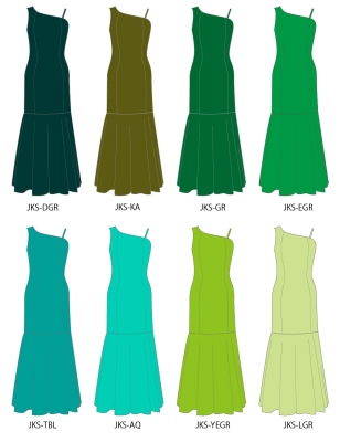 Kids Custom Long Dress with Velvet / JCp83-solid