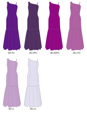 Kids Custom Long Dress with Velvet / JCp83-solid