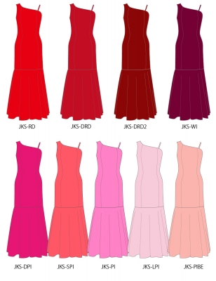 Kids Custom Long Dress with Velvet / JCp83-solid